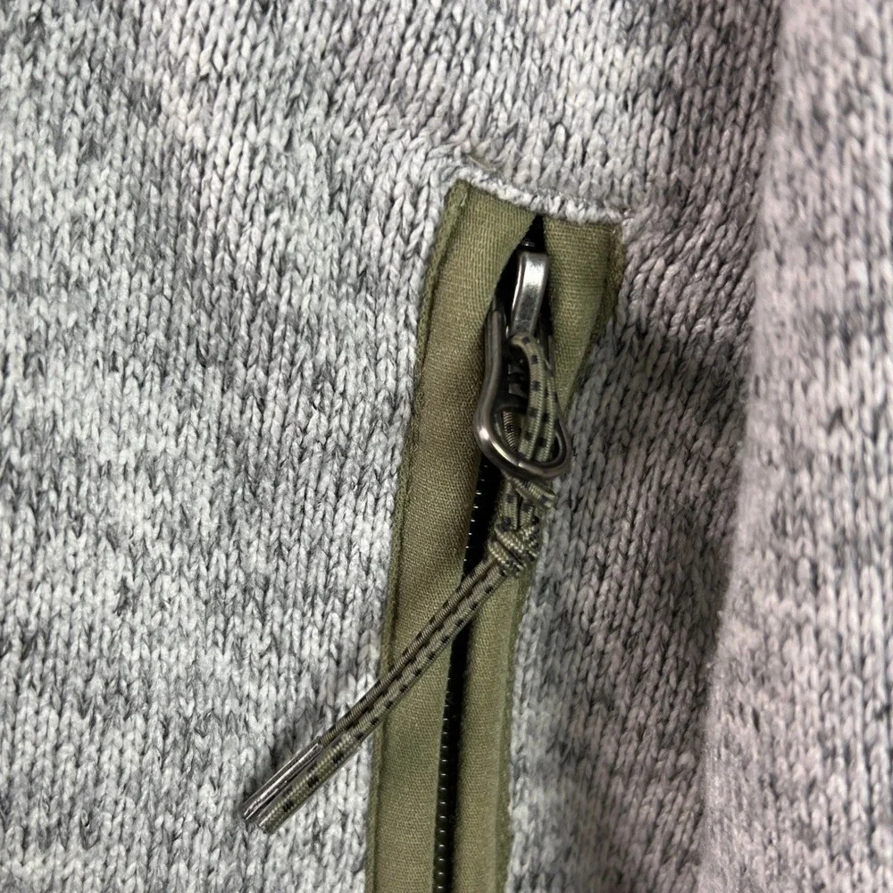 Billabong Fleece Pullover Women's Small Grey Half Zip Hooded Gorpcore